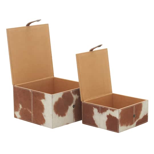 Brown Leather Natural Box Set